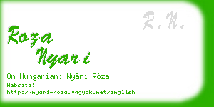 roza nyari business card