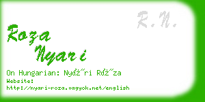 roza nyari business card